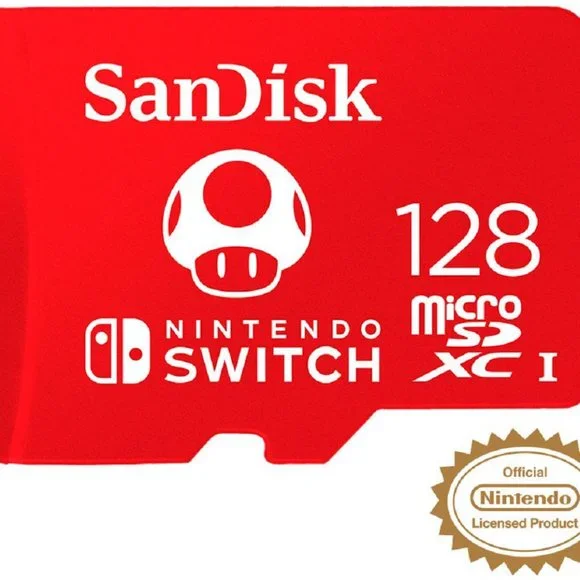 [NWT] SanDisk 128GB microSDXC UHS-I Memory Card (Licensed for Nintendo-Switch)